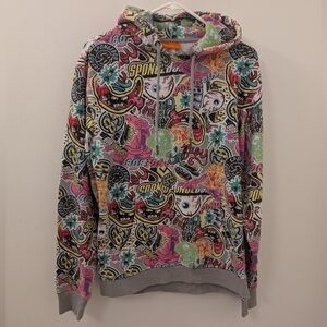 Nickelodeon Spongebob Multicolor Graphic Hoodie Size Small